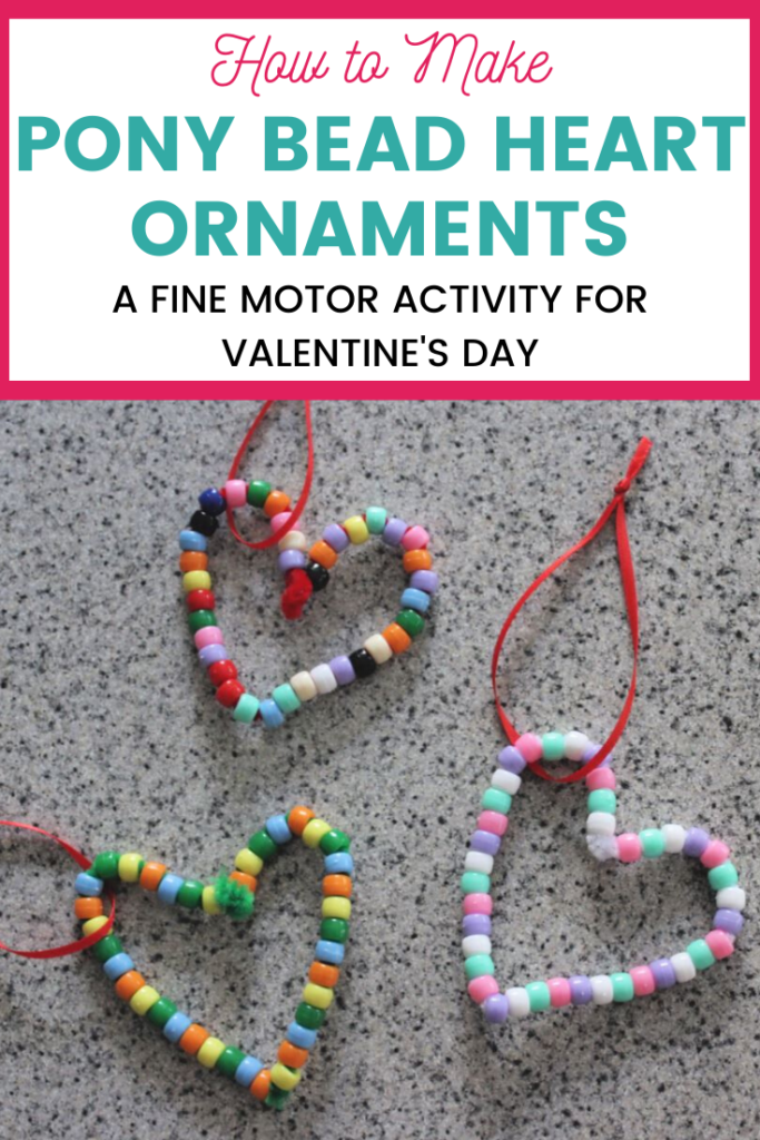 Beaded Heart Craft for Valentine's Day - Live Well Play Together